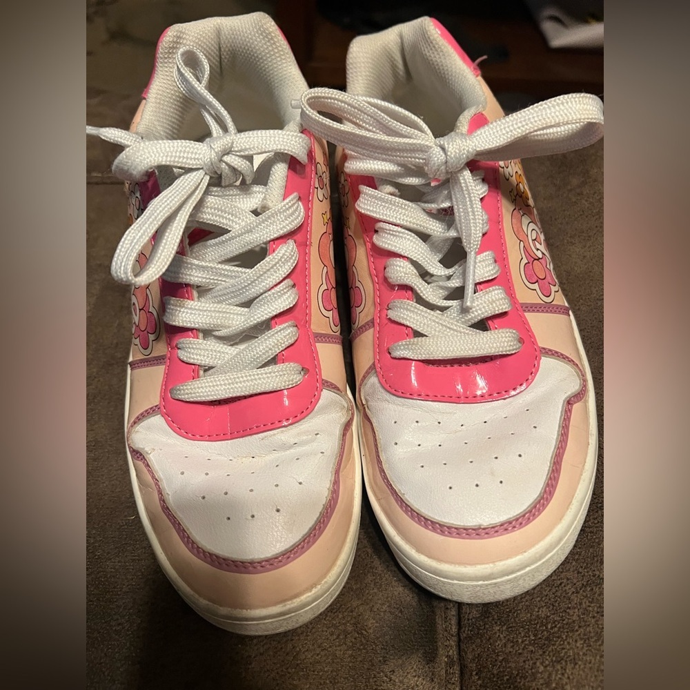 Barbie Pink and White Sneakers